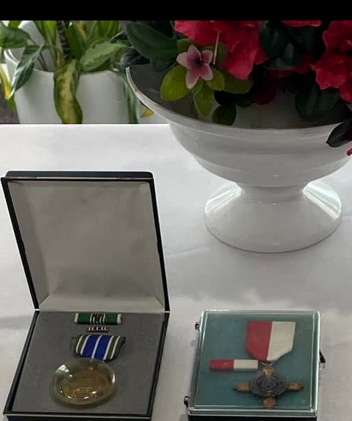 Military and public-service medals awarded to George Molina